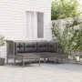 5-piece garden furniture set and gray synthetic rattan cushions by vidaXL, Garden sets - Ref: Foro24-319664, Price: 328,18 €,...