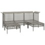 5-piece garden furniture set and gray synthetic rattan cushions by vidaXL, Garden sets - Ref: Foro24-319664, Price: 334,11 €,...