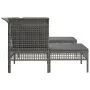 5-teiliges Gartenmöbel-Set und graue synthetische Rattankissen von vidaXL, Gartensets - Ref: Foro24-319664, Preis: 328,18 €, ...