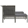 5-teiliges Gartenmöbel-Set und graue synthetische Rattankissen von vidaXL, Gartensets - Ref: Foro24-319664, Preis: 334,11 €, ...