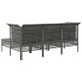 5-piece garden furniture set and gray synthetic rattan cushions by vidaXL, Garden sets - Ref: Foro24-319664, Price: 334,11 €,...