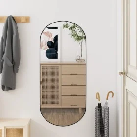 Oval glass wall mirror 35x80 cm by vidaXL, Mirrors - Ref: Foro24-350456, Price: 32,59 €, Discount: %
