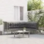 4-piece garden furniture set with gray synthetic rattan cushions by vidaXL, Garden sets - Ref: Foro24-319665, Price: 242,50 €...