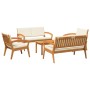 Conjunto bistro 5 pcs Marrón 75 x 45 x 38cm