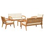Conjunto bistro 5 pcs Marrón 75 x 45 x 38cm