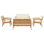 Conjunto bistro 5 pcs Marrón 75 x 45 x 38cm
