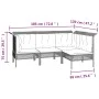 4-piece garden furniture set with gray synthetic rattan cushions by vidaXL, Garden sets - Ref: Foro24-319665, Price: 242,50 €...