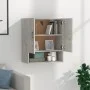 Concrete gray plywood wall cabinet 60x31x70 cm by vidaXL, Lockers and storage cabinets - Ref: Foro24-812883, Price: 59,48 €, ...