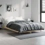 Estructura de cama madera de ingeniería roble Sonoma 120x190 cm de vidaXL, Camas y somieres - Ref: Foro24-832192, Precio: 96,...