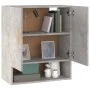 Concrete gray plywood wall cabinet 60x31x70 cm by vidaXL, Lockers and storage cabinets - Ref: Foro24-812883, Price: 59,48 €, ...