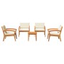 Conjunto bistro 5 pcs Marrón 45 x 45 x 38cm