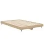 Estructura de cama madera de ingeniería roble Sonoma 120x190 cm de vidaXL, Camas y somieres - Ref: Foro24-832192, Precio: 96,...