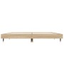 Sonoma oak engineered wood bed frame 120x190 cm by vidaXL, Beds and slatted bases - Ref: Foro24-832192, Price: 97,21 €, Disco...