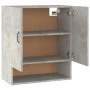 Concrete gray plywood wall cabinet 60x31x70 cm by vidaXL, Lockers and storage cabinets - Ref: Foro24-812883, Price: 59,48 €, ...