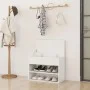 White engineered wood shoe bench 60x30x45 cm by vidaXL, Shoe racks and shoe organizers - Ref: Foro24-808738, Price: 54,62 €, ...