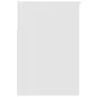 White engineered wood shoe bench 60x30x45 cm by vidaXL, Shoe racks and shoe organizers - Ref: Foro24-808738, Price: 54,62 €, ...