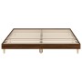 Oak brown engineered wood bed frame 160x200 cm by vidaXL, Beds and slatted bases - Ref: Foro24-832028, Price: 162,65 €, Disco...