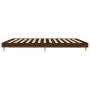 Oak brown engineered wood bed frame 160x200 cm by vidaXL, Beds and slatted bases - Ref: Foro24-832028, Price: 162,65 €, Disco...