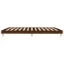 Oak brown engineered wood bed frame 160x200 cm by vidaXL, Beds and slatted bases - Ref: Foro24-832028, Price: 159,45 €, Disco...