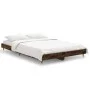 Smoked oak engineered wood bed frame 120x190cm by vidaXL, Beds and slatted bases - Ref: Foro24-832194, Price: 95,57 €, Discou...