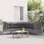 5-teiliges Gartenmöbel-Set und graue synthetische Rattankissen von vidaXL, Gartensets - Ref: Foro24-319666, Preis: 335,91 €, ...