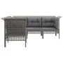 5-teiliges Gartenmöbel-Set und graue synthetische Rattankissen von vidaXL, Gartensets - Ref: Foro24-319666, Preis: 331,23 €, ...