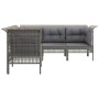 5-teiliges Gartenmöbel-Set und graue synthetische Rattankissen von vidaXL, Gartensets - Ref: Foro24-319666, Preis: 335,91 €, ...