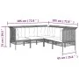 5-teiliges Gartenmöbel-Set und graue synthetische Rattankissen von vidaXL, Gartensets - Ref: Foro24-319666, Preis: 331,23 €, ...