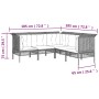 5-teiliges Gartenmöbel-Set und graue synthetische Rattankissen von vidaXL, Gartensets - Ref: Foro24-319666, Preis: 335,91 €, ...