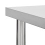 Küchenarbeitstisch mit Edelstahlrädern 80x45x85 cm von vidaXL, Wiederherstellung - Ref: Foro24-51635, Preis: 123,23 €, Rabatt: %