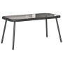 Conjunto de Comedor de Jardín 2 pcs Negro ratán sintético