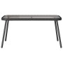 Conjunto de Comedor de Jardín 2 pcs Negro ratán sintético