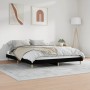 Black engineered wood bed frame 150x200 cm by vidaXL, Beds and slatted bases - Ref: Foro24-832030, Price: 133,61 €, Discount: %