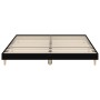 Black engineered wood bed frame 150x200 cm by vidaXL, Beds and slatted bases - Ref: Foro24-832030, Price: 133,61 €, Discount: %