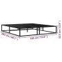 Estructura de cama de metal negra 180x200 cm de vidaXL, Camas y somieres - Ref: Foro24-324790, Precio: 169,21 €, Descuento: %