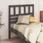 Bettkopfteil aus massivem grauem Kiefernholz, 96 x 4 x 100 cm von vidaXL, Kopf- und Fußteile - Ref: Foro24-814126, Preis: 39,...