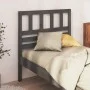 Cabecero de cama madera maciza de pino gris 96x4x100 cm de vidaXL, Cabeceros y pies de cama - Ref: Foro24-814126, Precio: 38,...