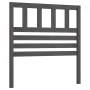 Cabecero de cama madera maciza de pino gris 96x4x100 cm de vidaXL, Cabeceros y pies de cama - Ref: Foro24-814126, Precio: 38,...