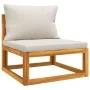 2-piece garden sofas with solid acacia wood cushions by vidaXL, Modular outdoor sofas - Ref: Foro24-360011, Price: 157,30 €, ...