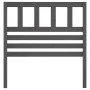 Cabecero de cama madera maciza de pino gris 96x4x100 cm de vidaXL, Cabeceros y pies de cama - Ref: Foro24-814126, Precio: 38,...