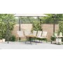 Conjunto de sofá de jardín 2 pcs Natural ratán sintético