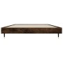 Smoked oak engineered wood bed frame 90x190 cm by vidaXL, Beds and slatted bases - Ref: Foro24-832202, Price: 71,24 €, Discou...