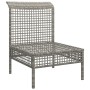 Zentrales Gartensofa mit synthetischem Rattankissen grau von vidaXL, Gartensets - Ref: Foro24-319667, Preis: 71,67 €, Rabatt: %