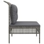 Zentrales Gartensofa mit synthetischem Rattankissen grau von vidaXL, Gartensets - Ref: Foro24-319667, Preis: 71,67 €, Rabatt: %