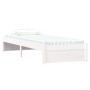 Weißer Einzelbettrahmen aus Massivholz, 75 x 190 cm von vidaXL, Betten und Lattenroste - Ref: Foro24-814910, Preis: 81,95 €, ...