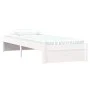 White single solid wood bed frame 75x190 cm by vidaXL, Beds and slatted bases - Ref: Foro24-814910, Price: 65,01 €, Discount: %