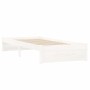 Estructura de cama madera maciza individual blanco 75x190 cm de vidaXL, Camas y somieres - Ref: Foro24-814910, Precio: 81,89 ...