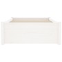 Estructura de cama madera maciza individual blanco 75x190 cm de vidaXL, Camas y somieres - Ref: Foro24-814910, Precio: 81,89 ...