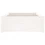 White single solid wood bed frame 75x190 cm by vidaXL, Beds and slatted bases - Ref: Foro24-814910, Price: 65,01 €, Discount: %