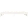 White single solid wood bed frame 75x190 cm by vidaXL, Beds and slatted bases - Ref: Foro24-814910, Price: 65,01 €, Discount: %